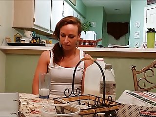 Beth does the milk challenge  